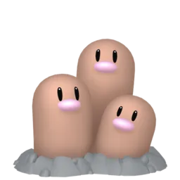 Image of the Pokémon Dugtrio